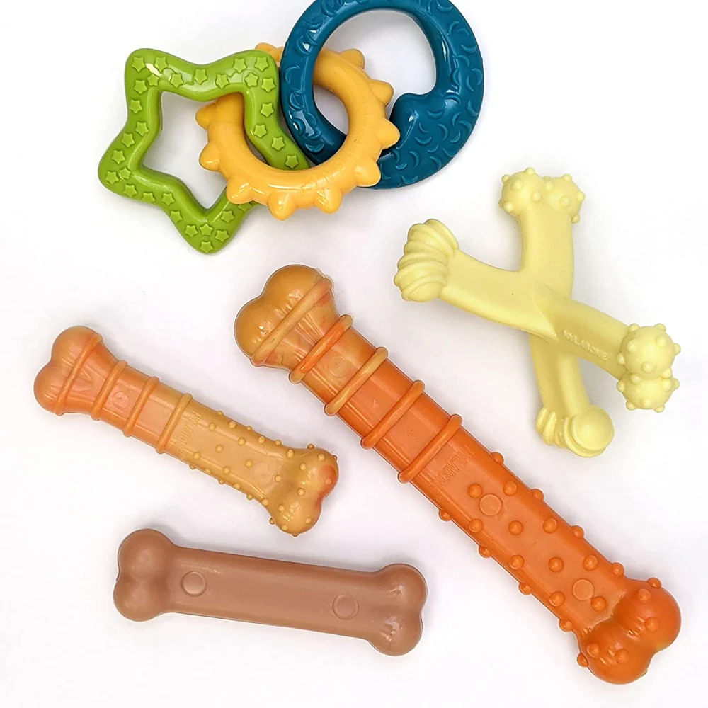 Nylabone Puppy Power Chew Toy for Dogs (Orange) - Image 9