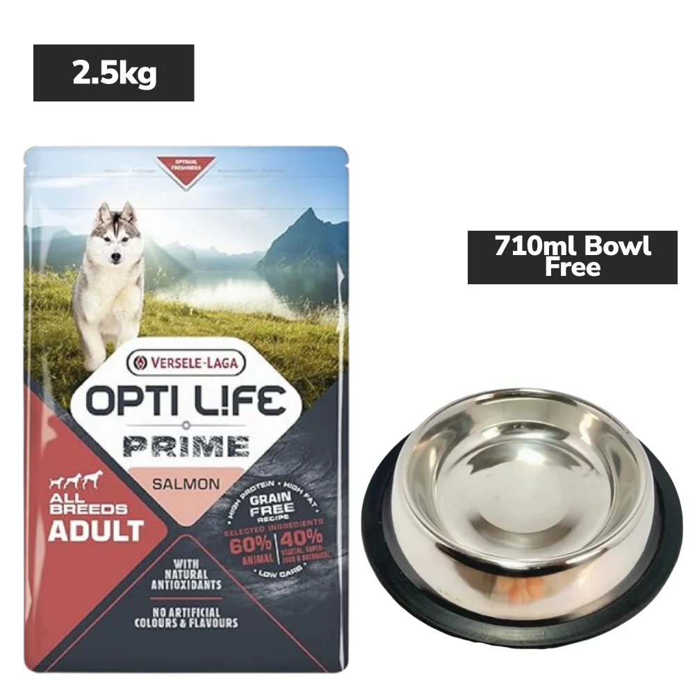 Versele Laga Opti Life Prime Salmon Adult Dog Dry Food - Image 2