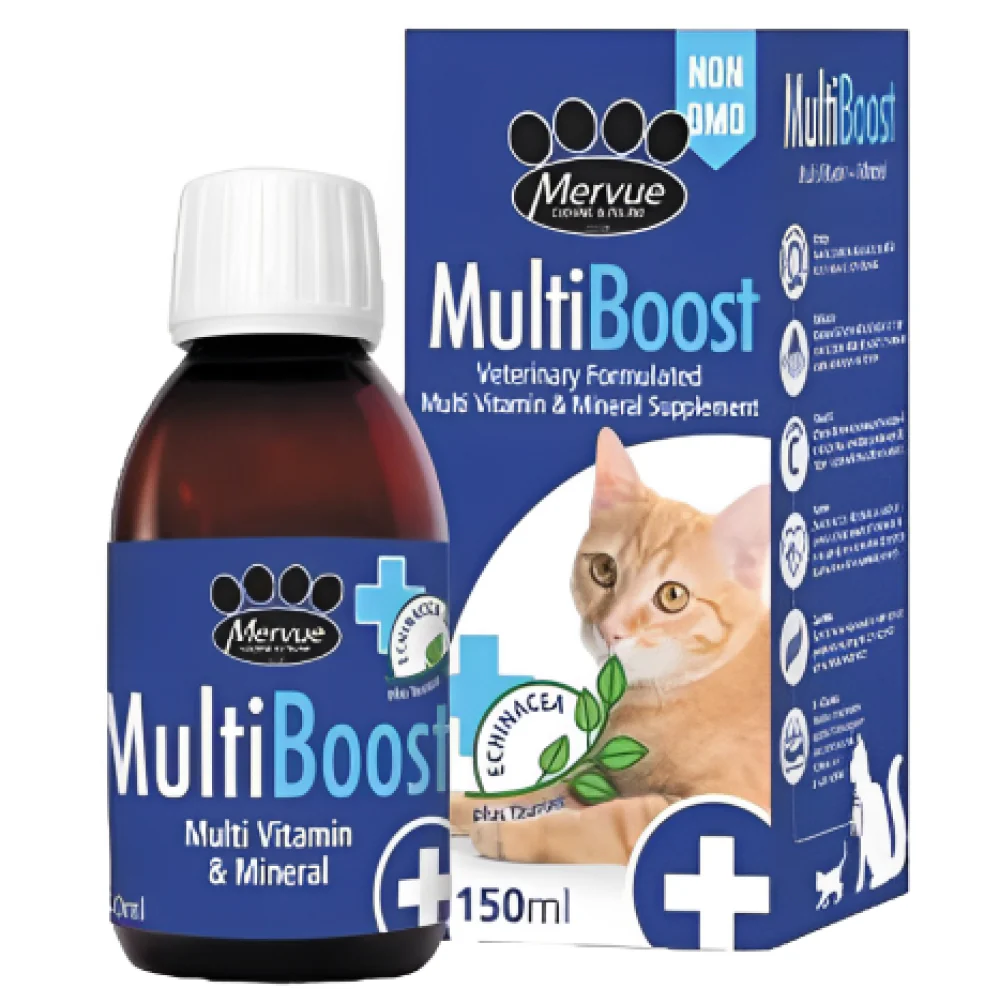 Mervue Multiboost Multivitamin & Mineral Supplements for Cats (150ml) - Image 2