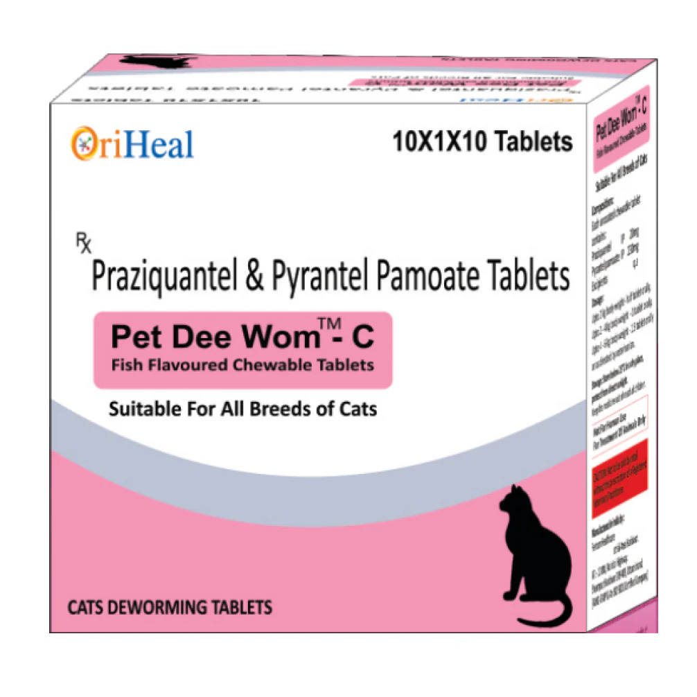 Oriheal Pet Dee Wom C Tablets for Cats
