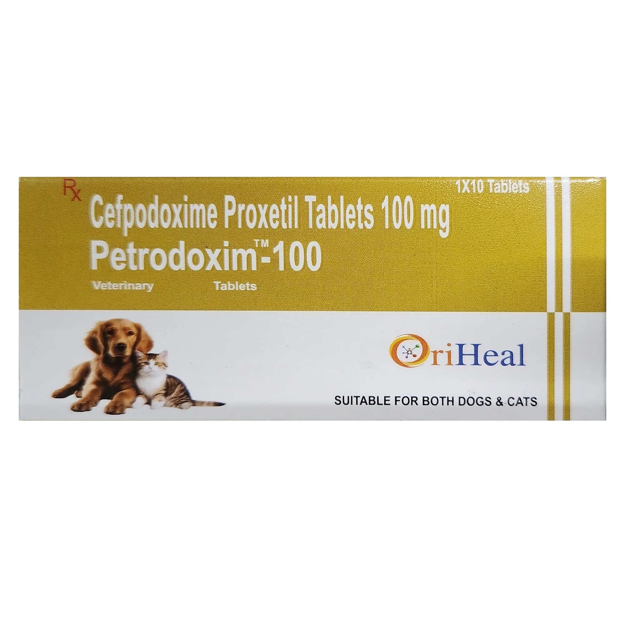 Oriheal Petrodoxim 100mg (Cefpodoxime Proxetil) Tablet for Dogs and Cats - Image 2