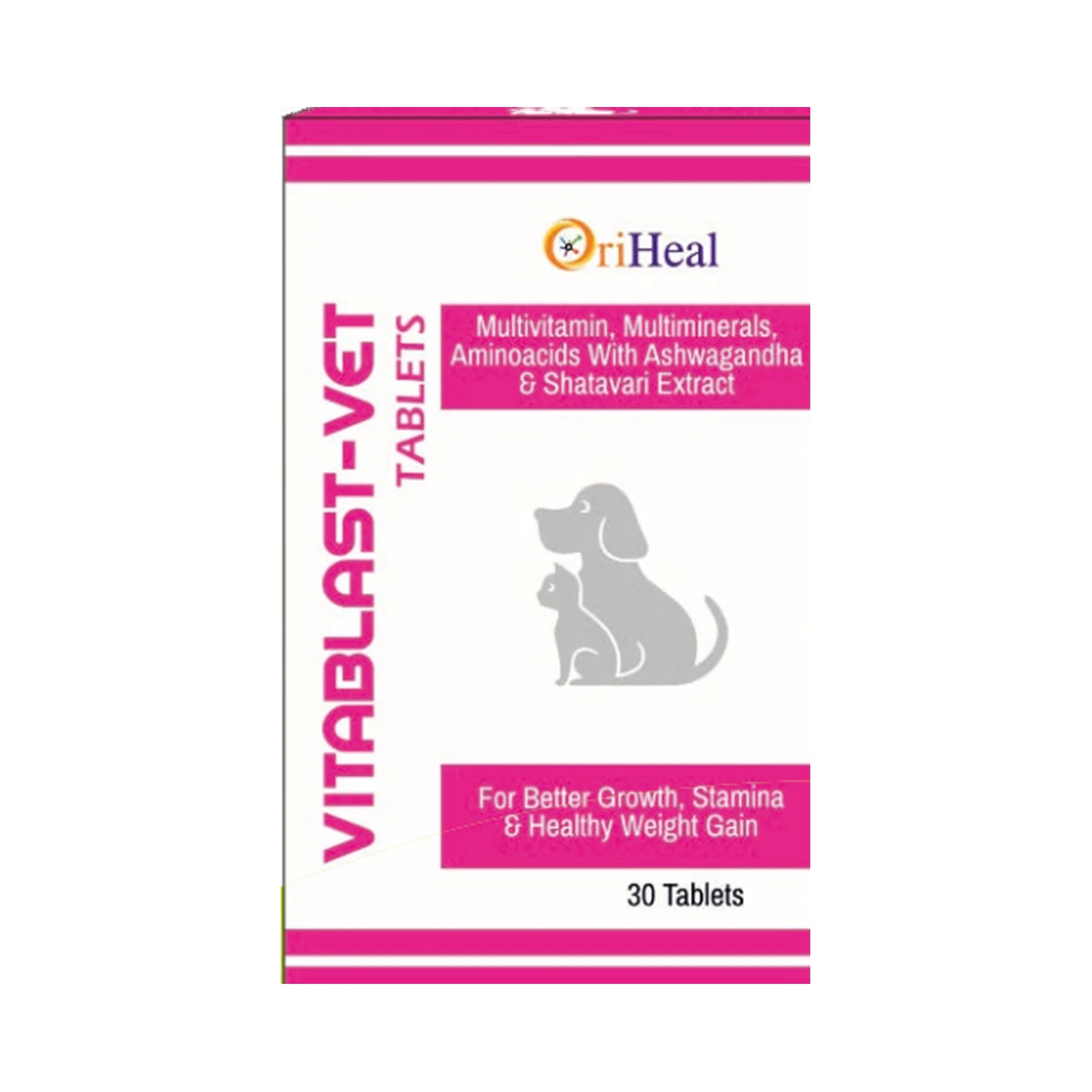 Oriheal Vitablast Vet Tablets Multivitamin & Mineral Supplement for Dogs and Cats