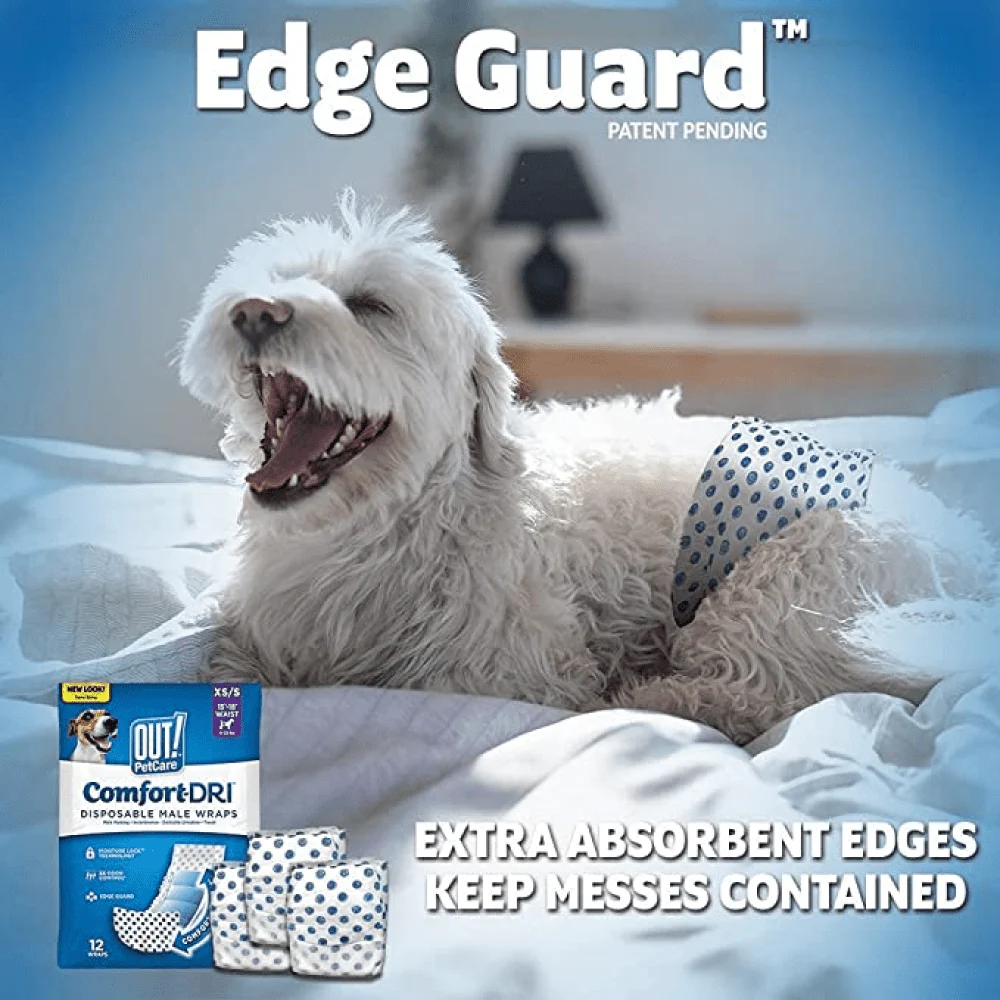 OUT! Disposable Diapers for Male Dog (33x46cm) - Image 6
