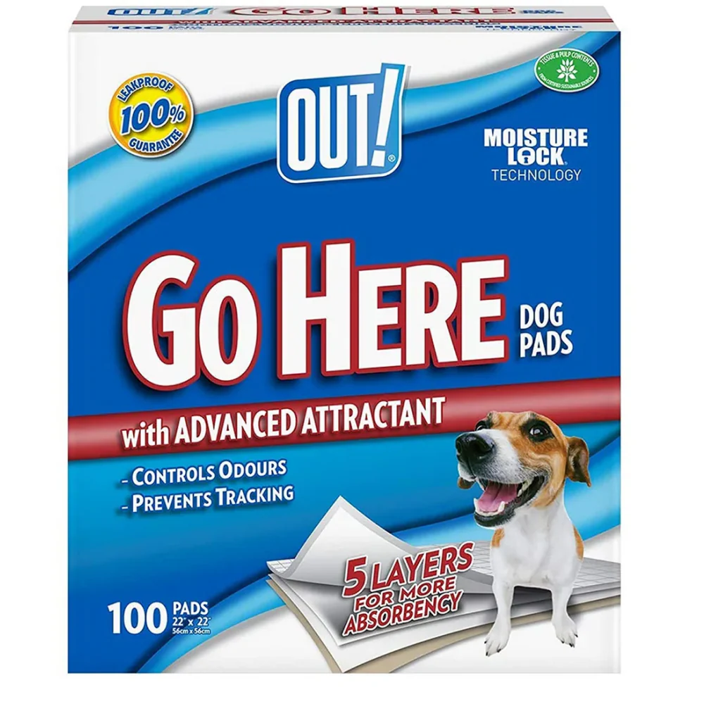 OUT! Moisture Locking Training Pads for Dogs (56x56cm) - Image 6