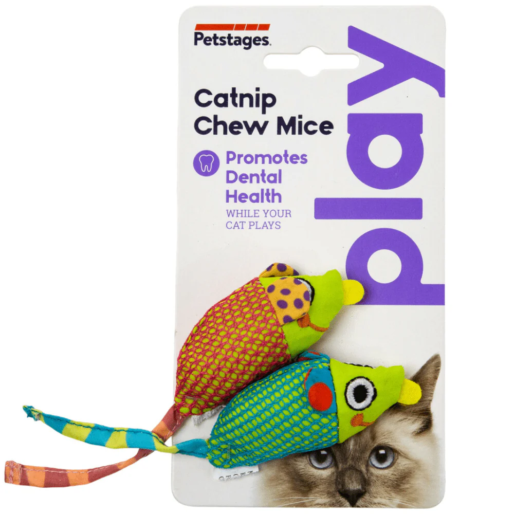 Petstages Hound Catnip Chew Mice Toy for Cats - Image 6