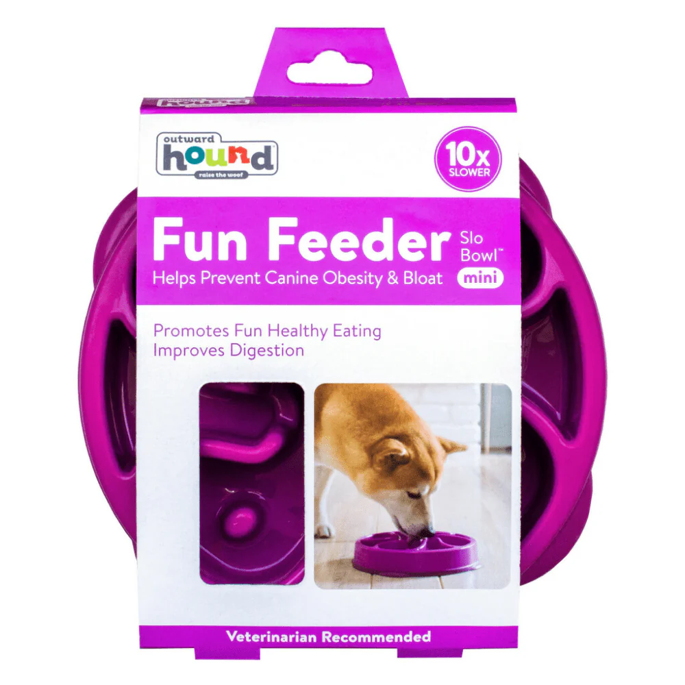 Outward Hound Fun/Slow Feeder for Dogs (Purple) - Image 2