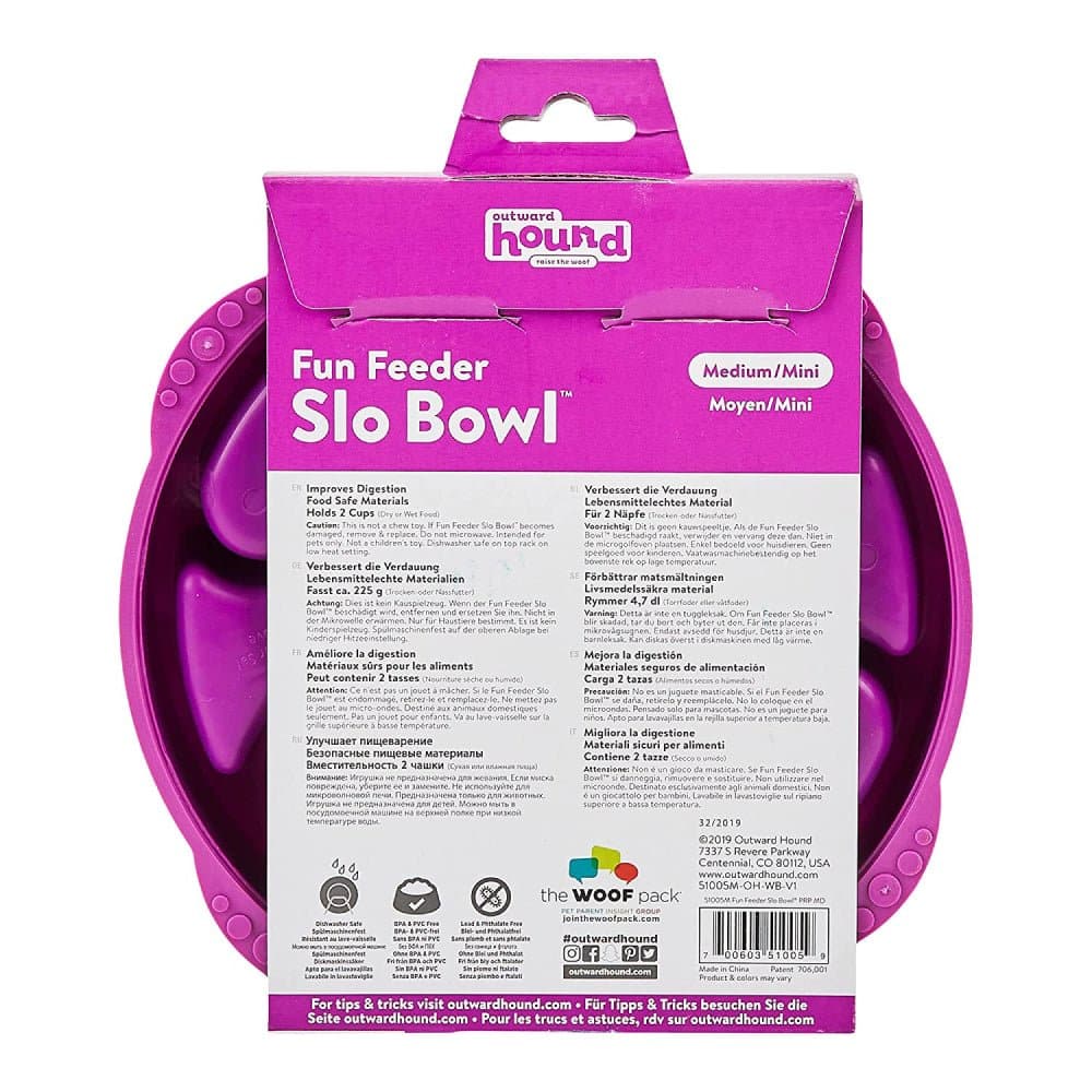 Outward Hound Fun/Slow Feeder for Dogs (Purple) - Image 3