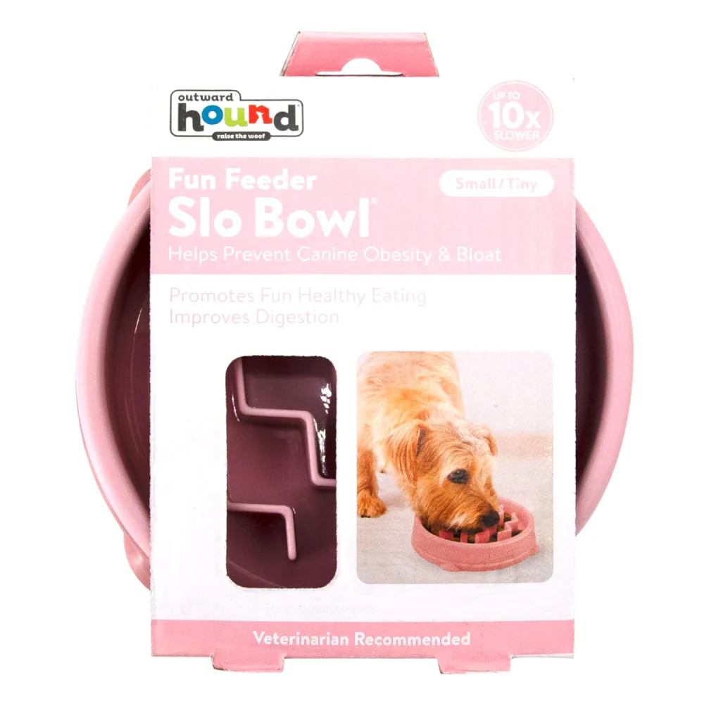 Outward Hound Fun Feeder Slow Feeder Bowl for Dogs (Pink) - Image 4