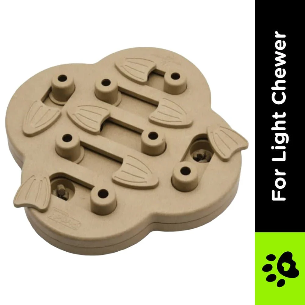 Outward Hound Nina Ottosson Hide N Slide Dog Puzzle for Dogs (Level 2 Intermediate) (Brown) | For Soft Chewers - Image 2