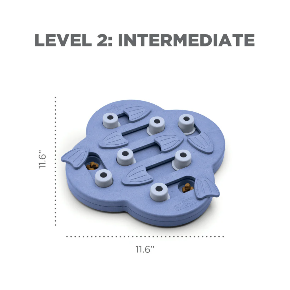 Outward Hound Nina Ottosson Hide N Slide Dog Puzzle for Dogs (Level 2 Intermediate) (Brown) | For Soft Chewers - Image 3