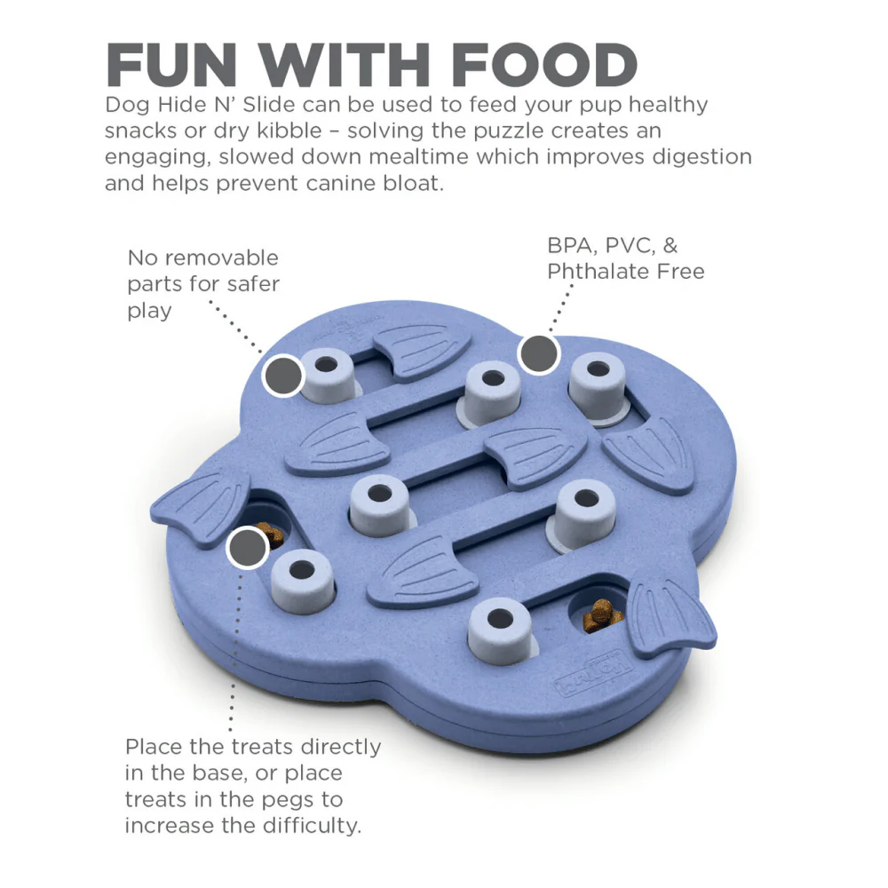 Outward Hound Nina Ottosson Hide N Slide Dog Puzzle for Dogs (Level 2 Intermediate) (Brown) | For Soft Chewers - Image 4