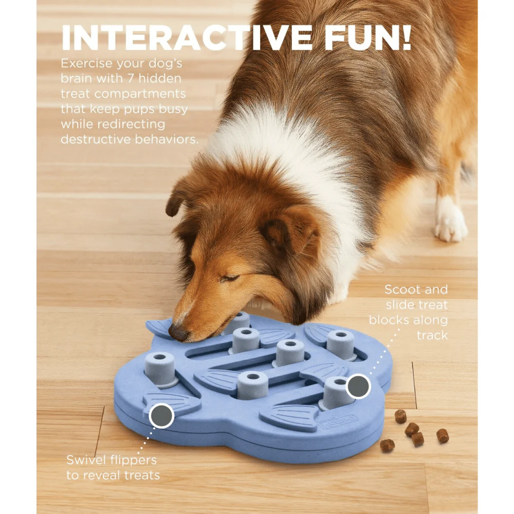 Outward Hound Nina Ottosson Hide N Slide Dog Puzzle for Dogs (Level 2 Intermediate) (Brown) | For Soft Chewers - Image 6
