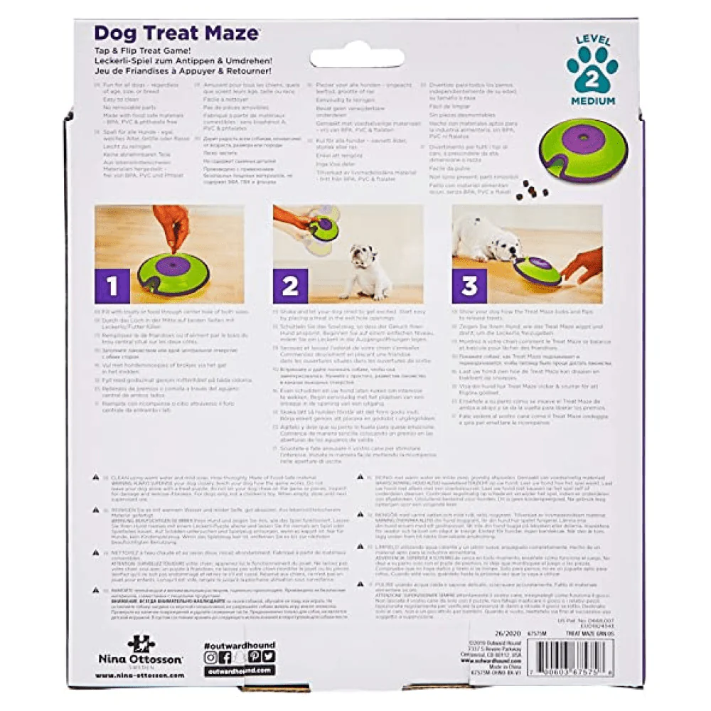 Outward Hound Nina Ottosson Treat Maze Puzzle for Dogs (Level 2 Intermediate) - Image 8