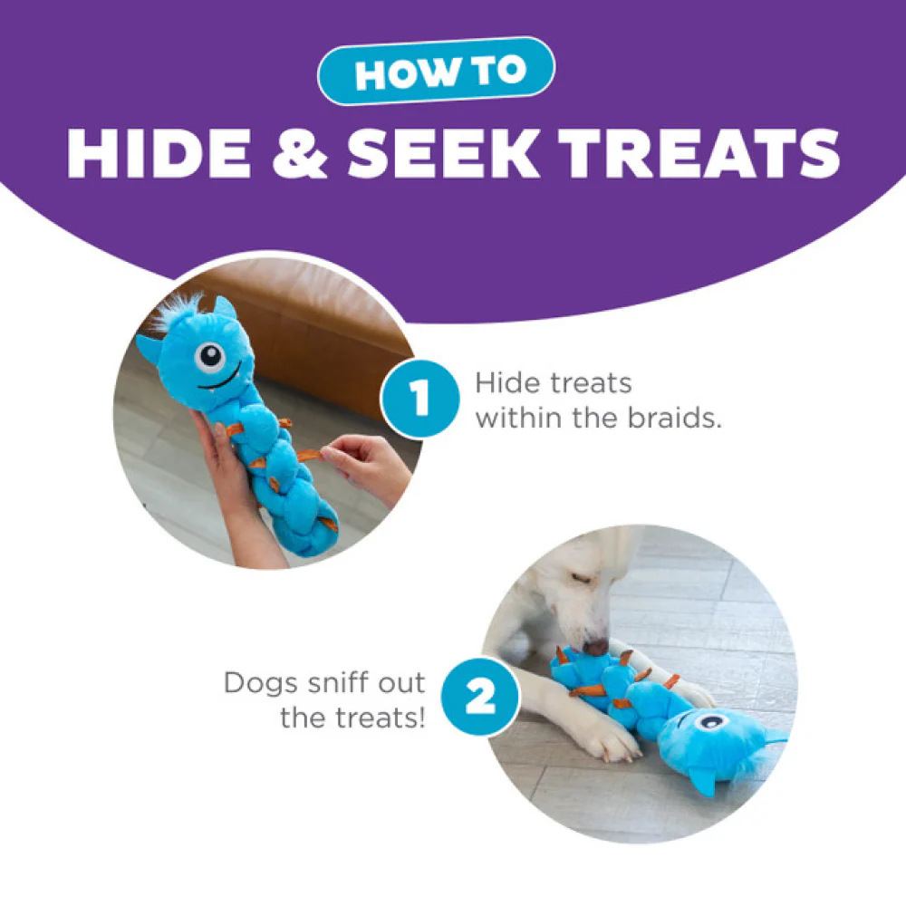Outward Hound Twistiez Monster Toy for Dogs (Blue) - Image 3