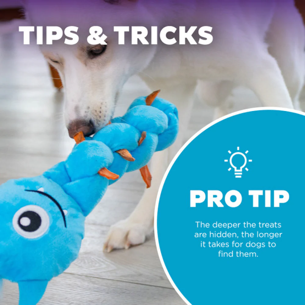 Outward Hound Twistiez Monster Toy for Dogs (Blue) - Image 6