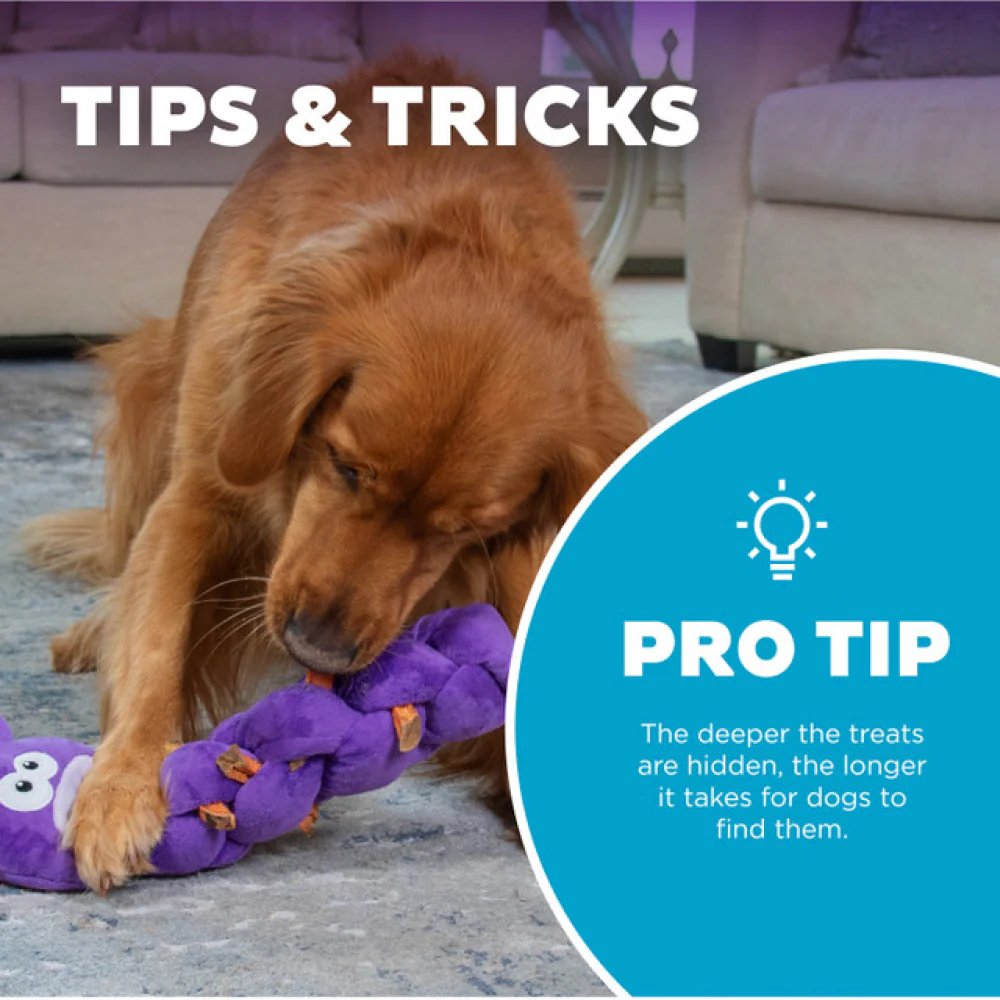 Outward Hound Twistiez Unicorn Toy for Dogs (Purple) - Image 6