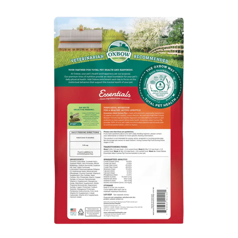 Oxbow Essentials Dry Food for Adult Guinea Pigs - Image 2
