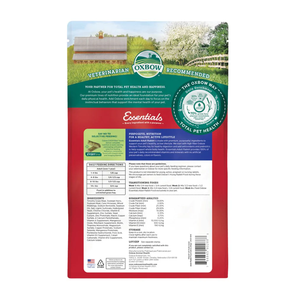 Oxbow Essentials Dry Food for Adult Rabbits - Image 2