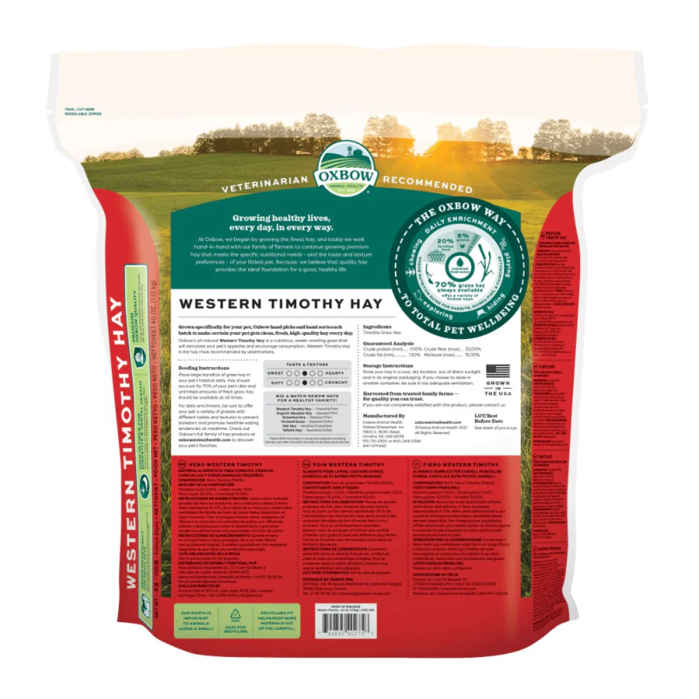 Oxbow Western Timothy Hay Dry Food for Rabbits and Guinea Pigs - Image 8