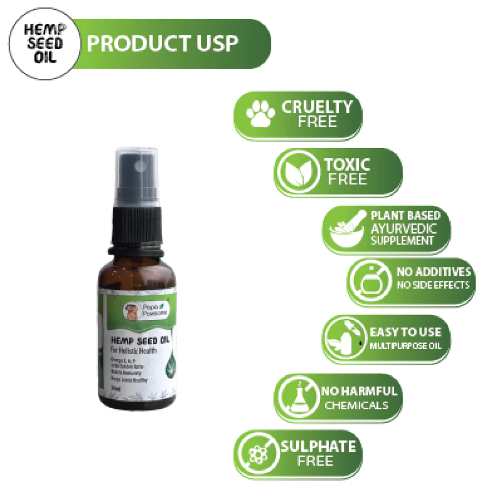 Papa Pawsome Hemp Seed Oil for Dogs - Image 5