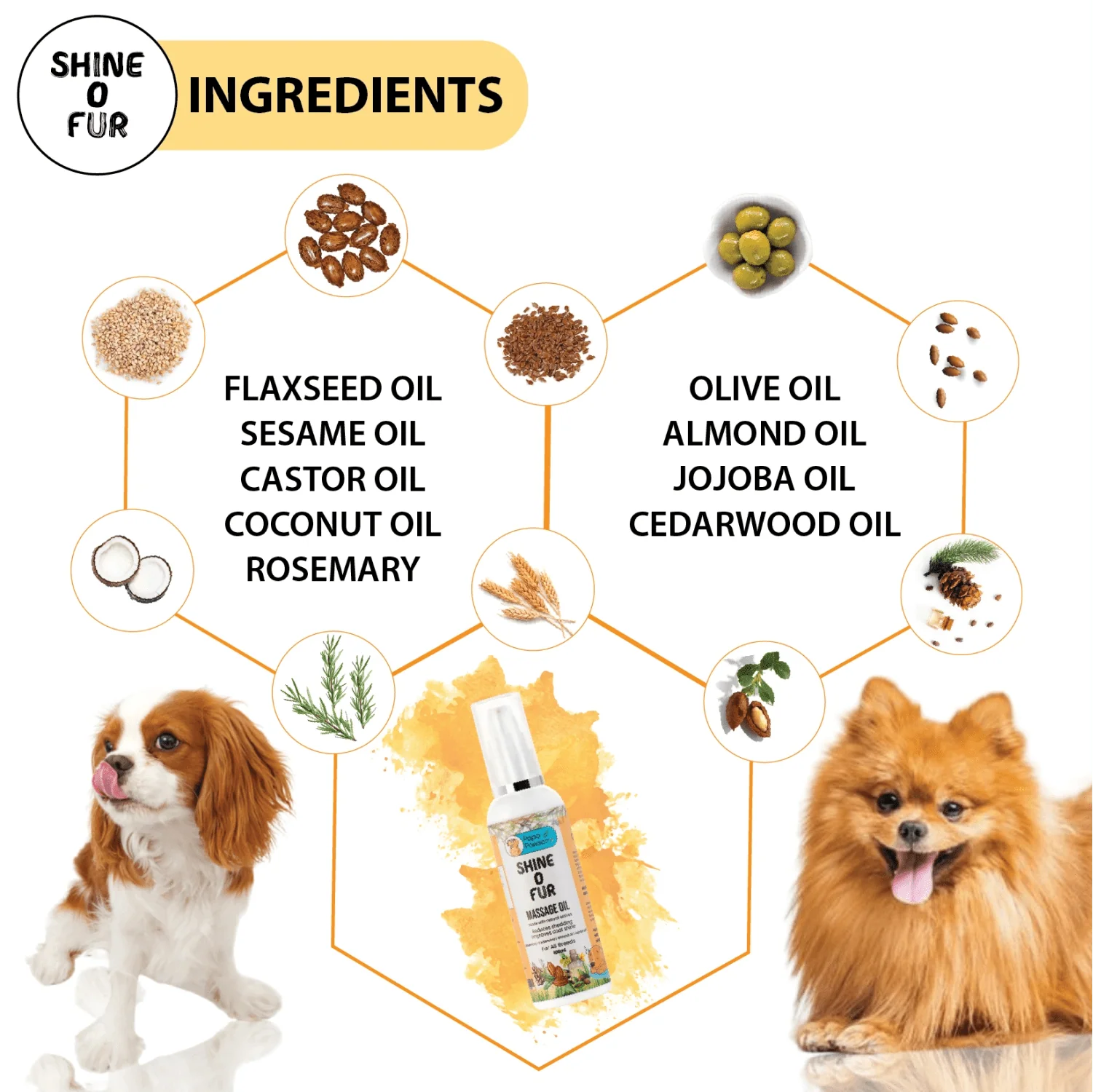 Papa Pawsome Shine O' Fur Massage Oil for Dog - Image 4