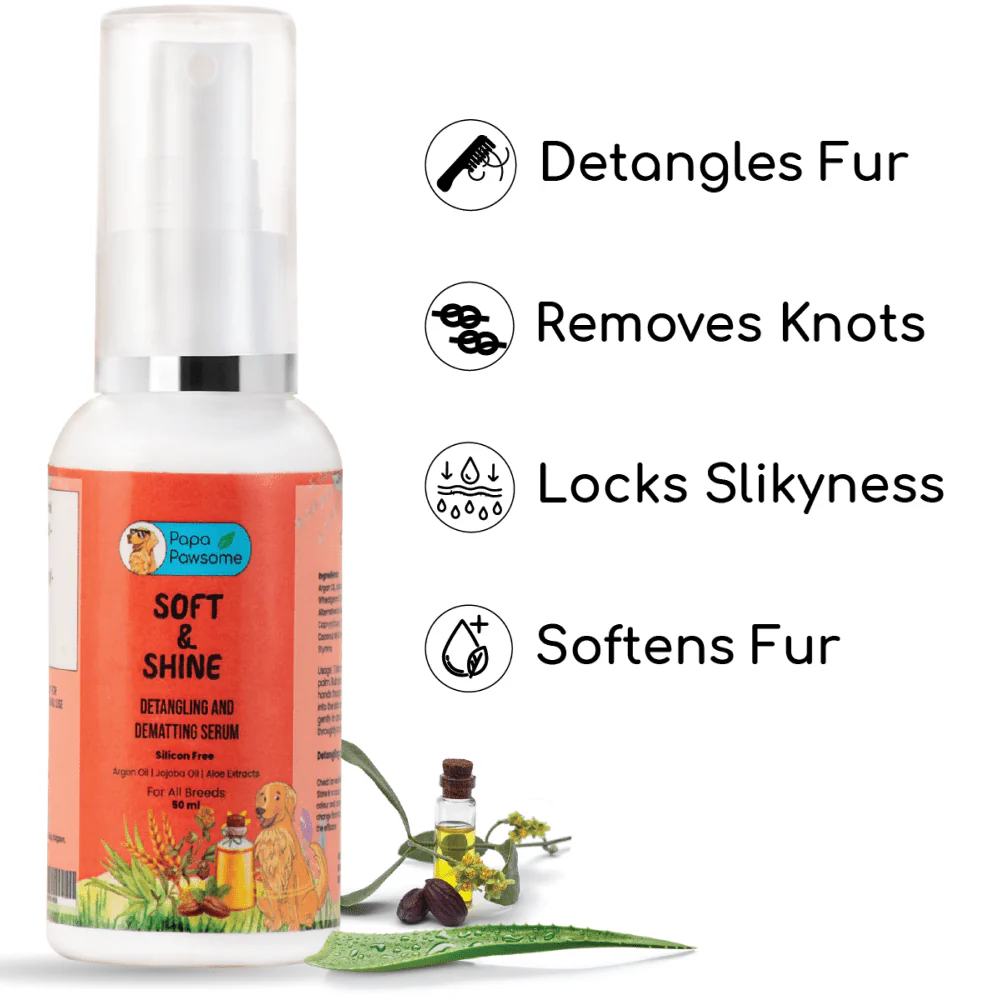 Papa Pawsome Soft & Shine Detangling Fur Serum for Dogs - Image 6