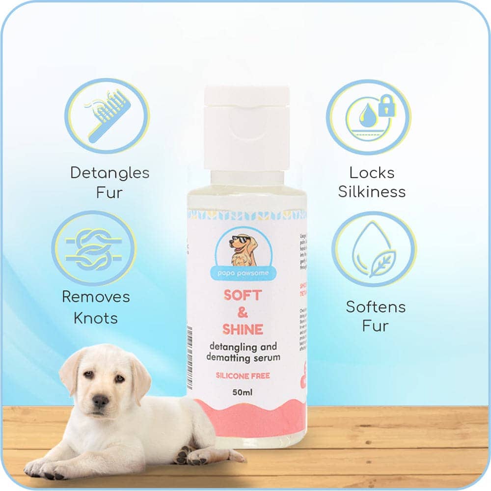 Papa Pawsome Soft & Shine Detangling Fur Serum for Dogs - Image 9
