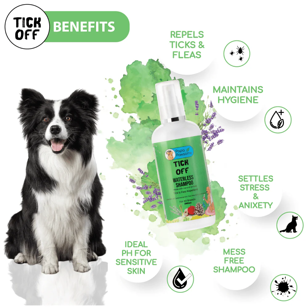 Papa Pawsome Tick Off Waterless Shampoo for Dogs - Image 6