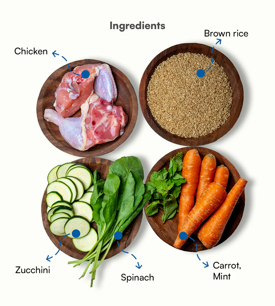 Pawfectly Made By Licious Chicken Brown Rice & Veggies Home Meal for Dogs - Image 2