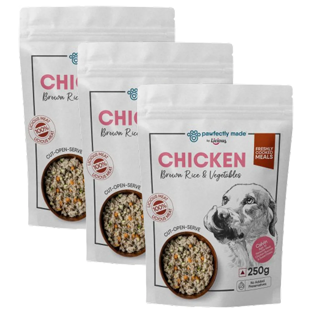 Pawfectly Made By Licious Chicken Brown Rice & Veggies Home Meal for Dogs - Image 4