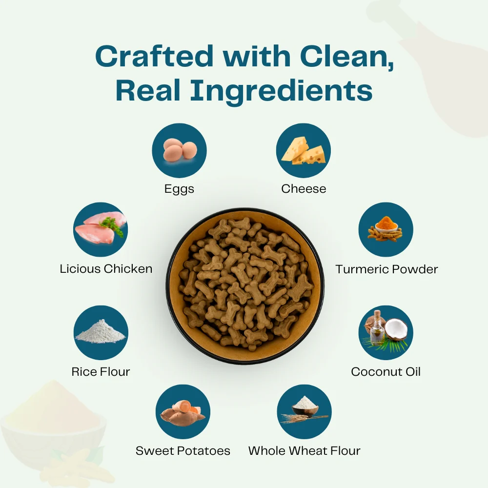 Pawfectly Made By Licious Chicken & Cheese Biscuits Dog Treats - Image 2