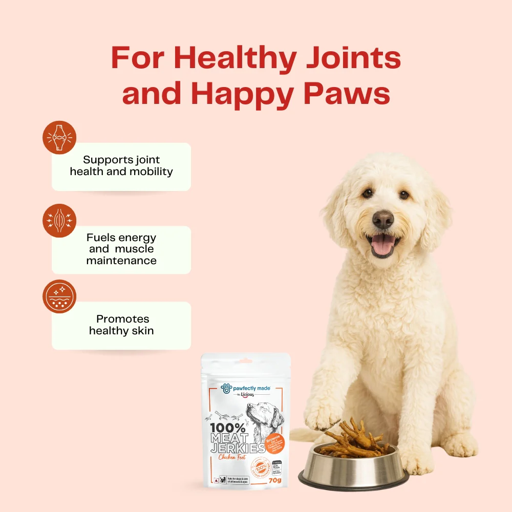 Pawfectly Made By Licious Dehydrated Chicken Heart and Feet Jerky Dog Treat Combo - Image 8