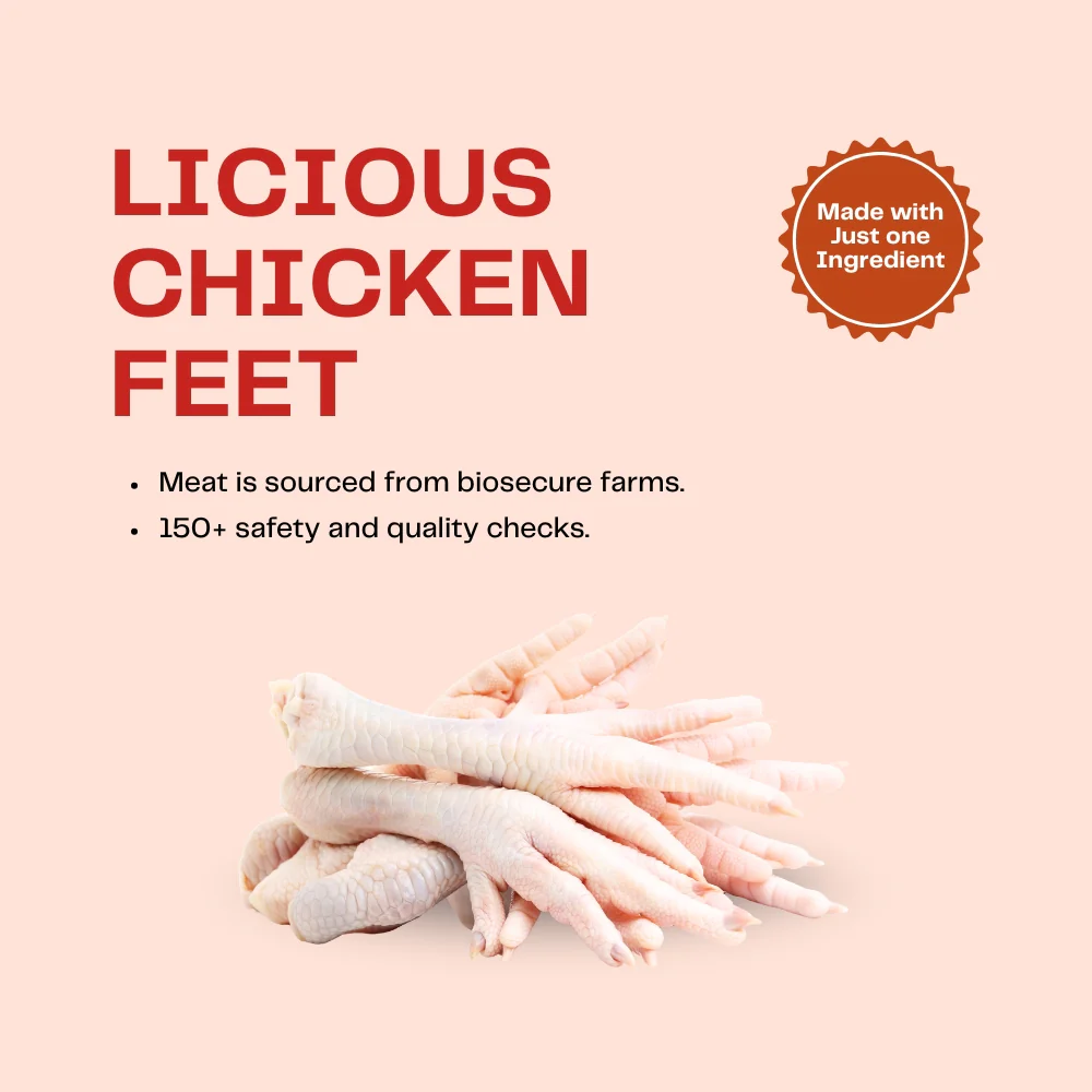 Pawfectly Made By Licious Dehydrated Chicken Heart and Feet Jerky Dog Treat Combo - Image 9