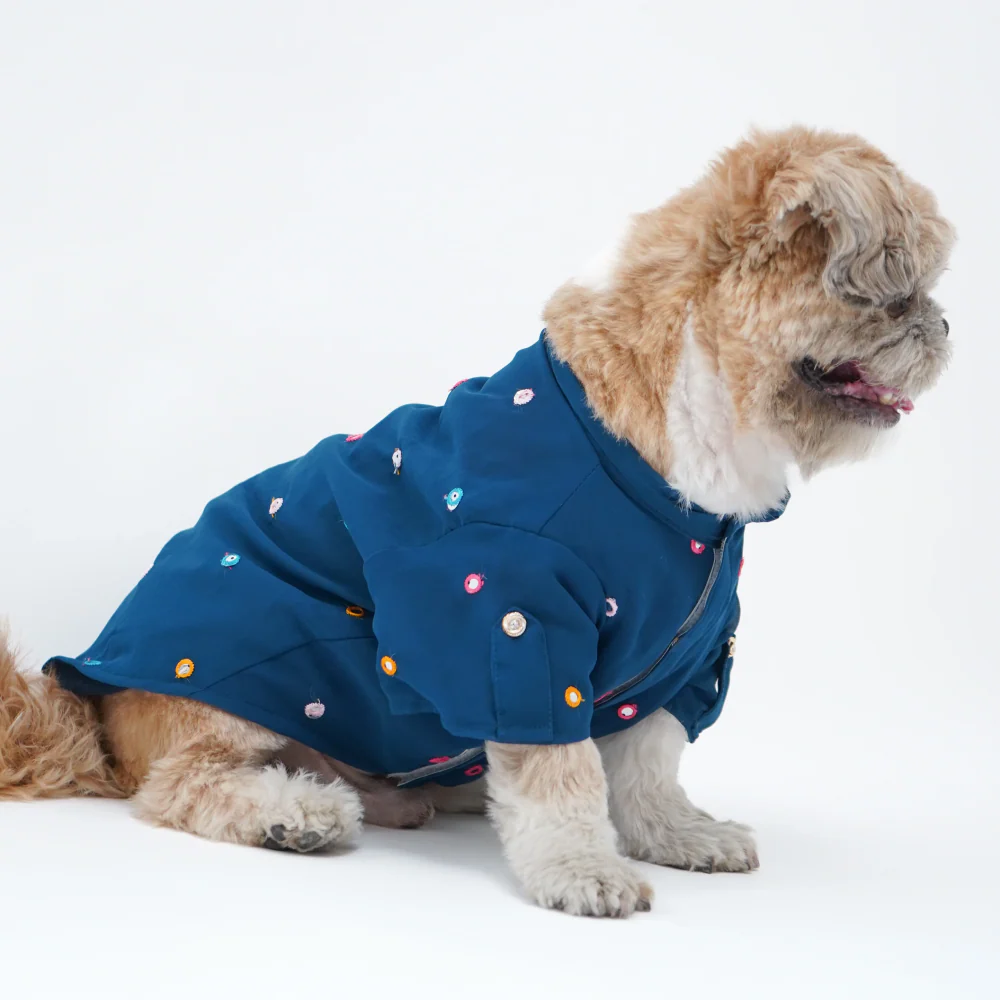 Pawgypets Festive Shirt for Dogs (Peacock Blue) - Image 5