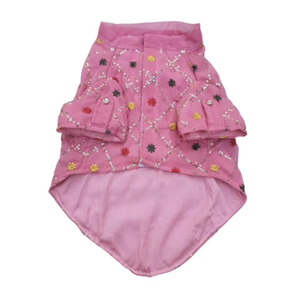Pawgypets Festive Shirt for Dogs (Pink) - Image 5
