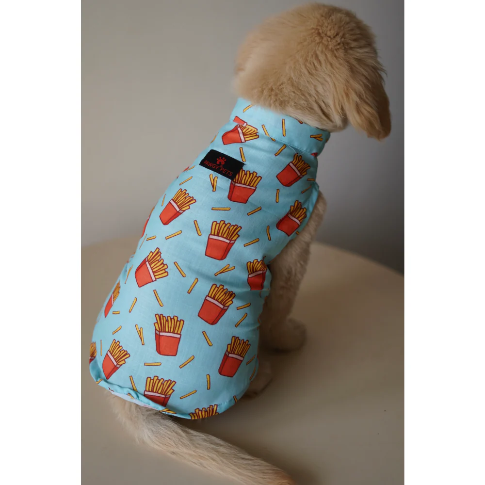 Pawgypets Fries Over Guys Sando for Dogs (Blue) - Image 4