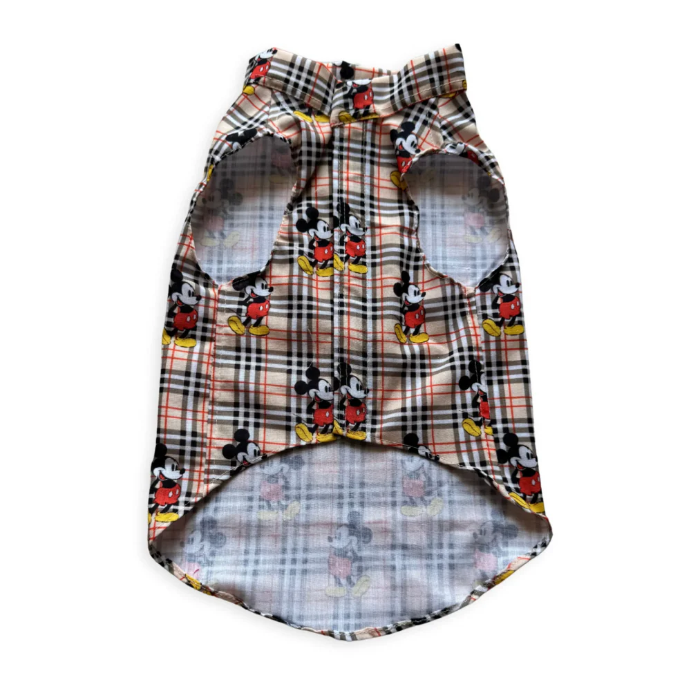 Pawgypets Mickey Check Sando for Dogs (Beige) - Image 4