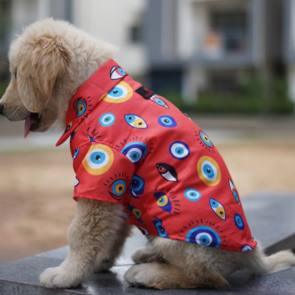 Pawgypets Nazar na lage Shirt for Dogs (Red) - Image 3