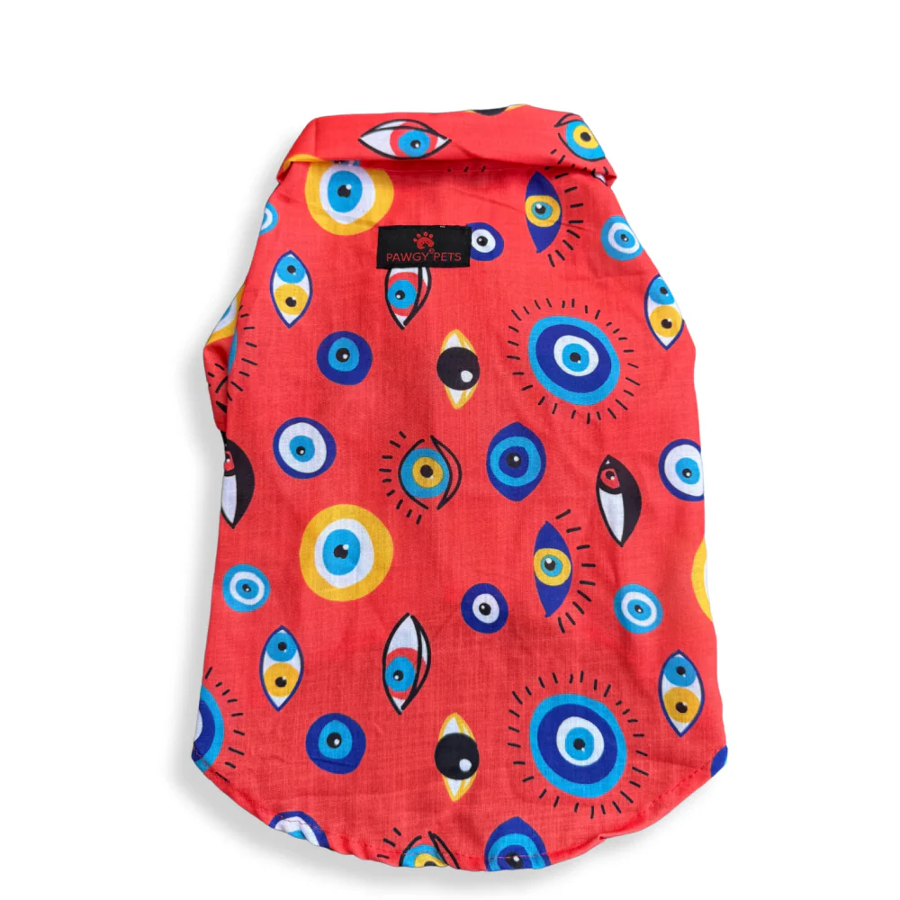 Pawgypets Nazar na lage Shirt for Dogs (Red) - Image 5