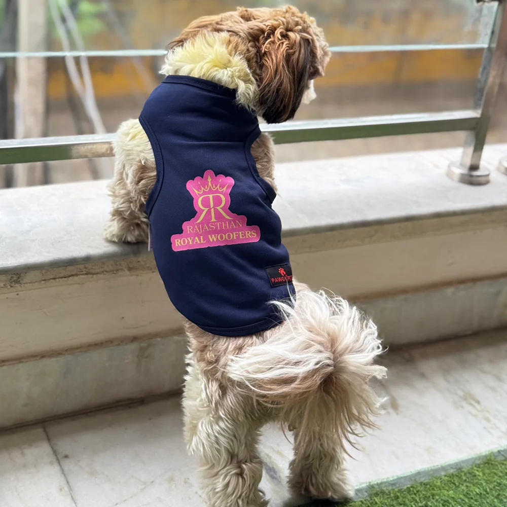 Rajasthan Royal Woofers ipl Jersey for Dogs and Cats | Indian Pet League - Image 2