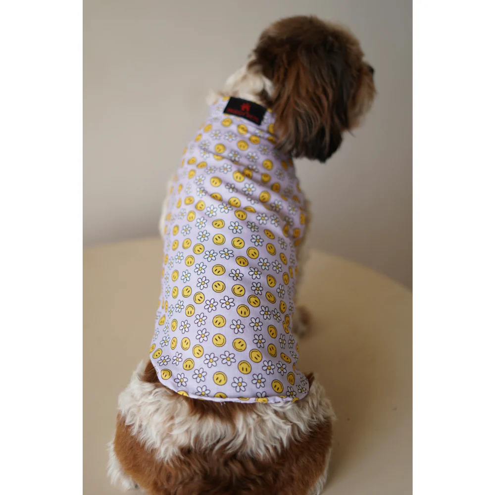 Pawgypets Smiley o clock sando for Dogs (Lavender) - Image 4