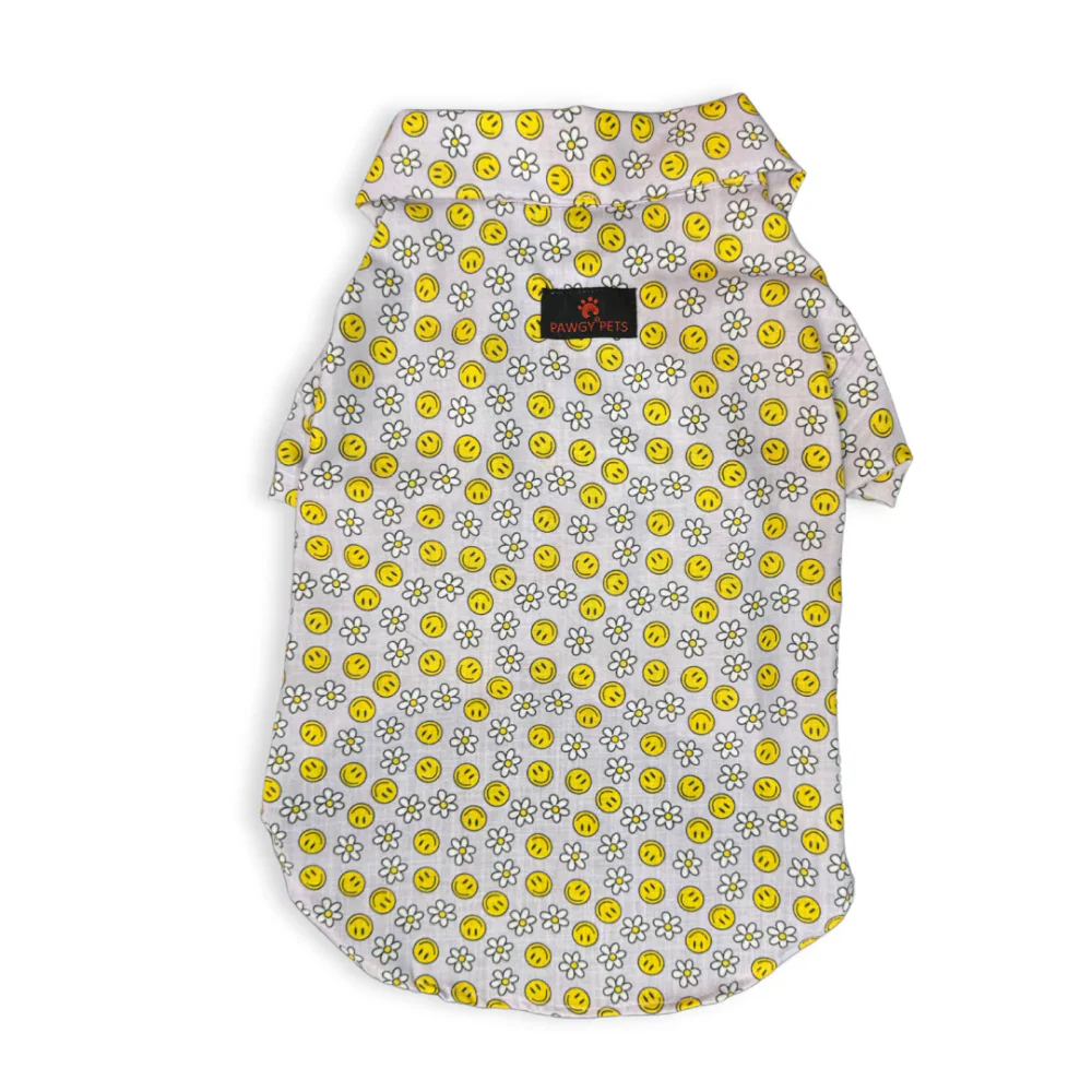 Pawgypets Smiley O Clock Shirt for Dogs (Lavender) - Image 5