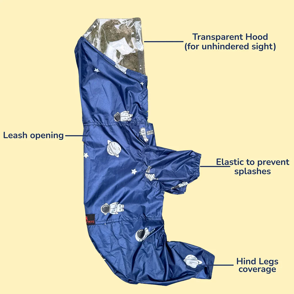 Pawgypets Astronaut Full Coverage Raincoat for Dogs and Cats - Image 4