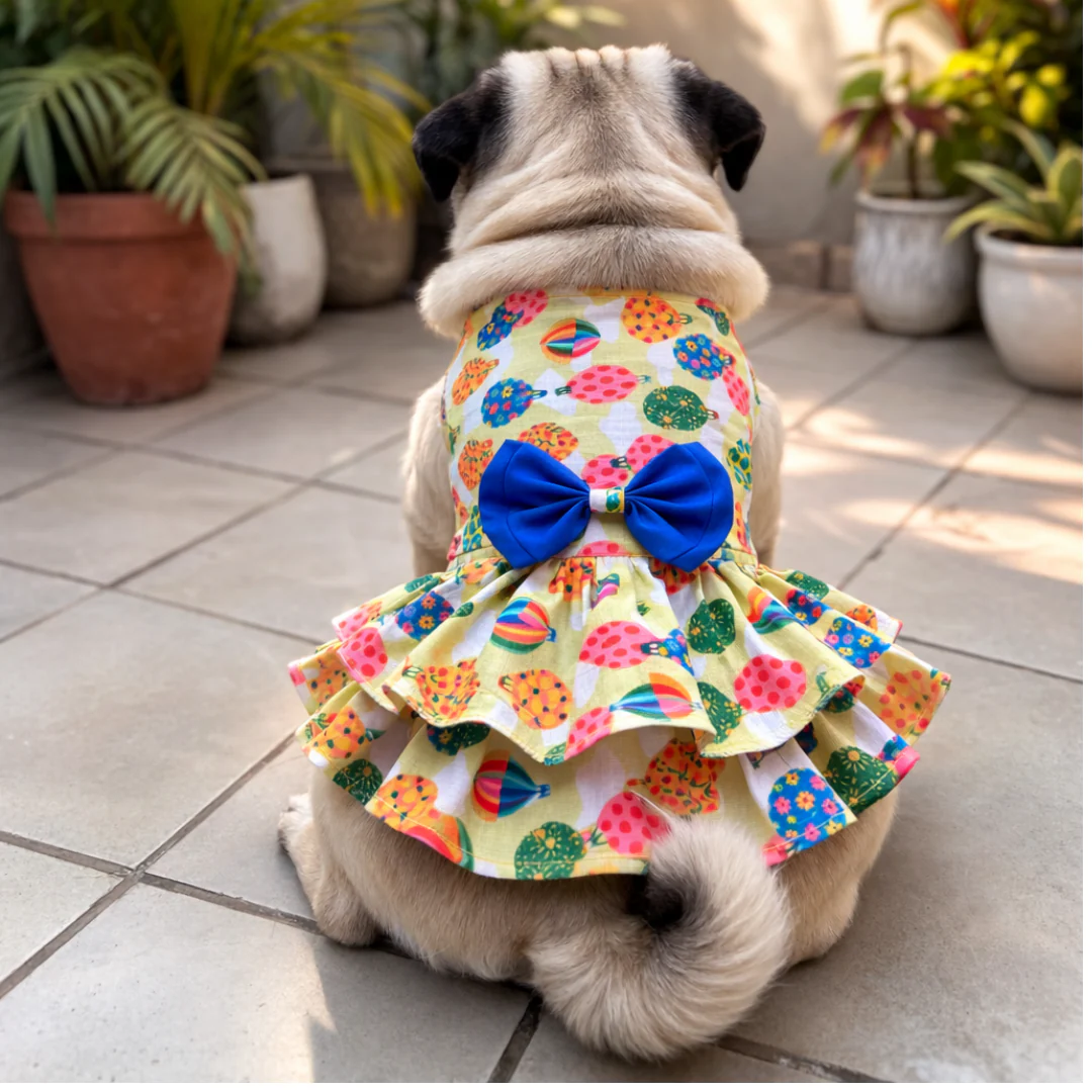 Pawgypets Balloon Casual Dress for Dogs (Lime Green) - Image 5