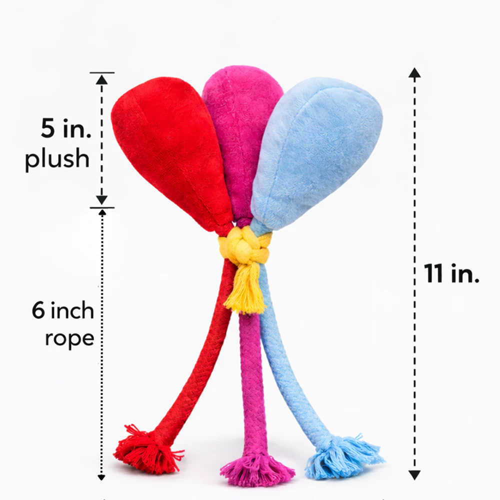 Pawgypets Balloon Plush with Rope Toy for Dogs - Image 3