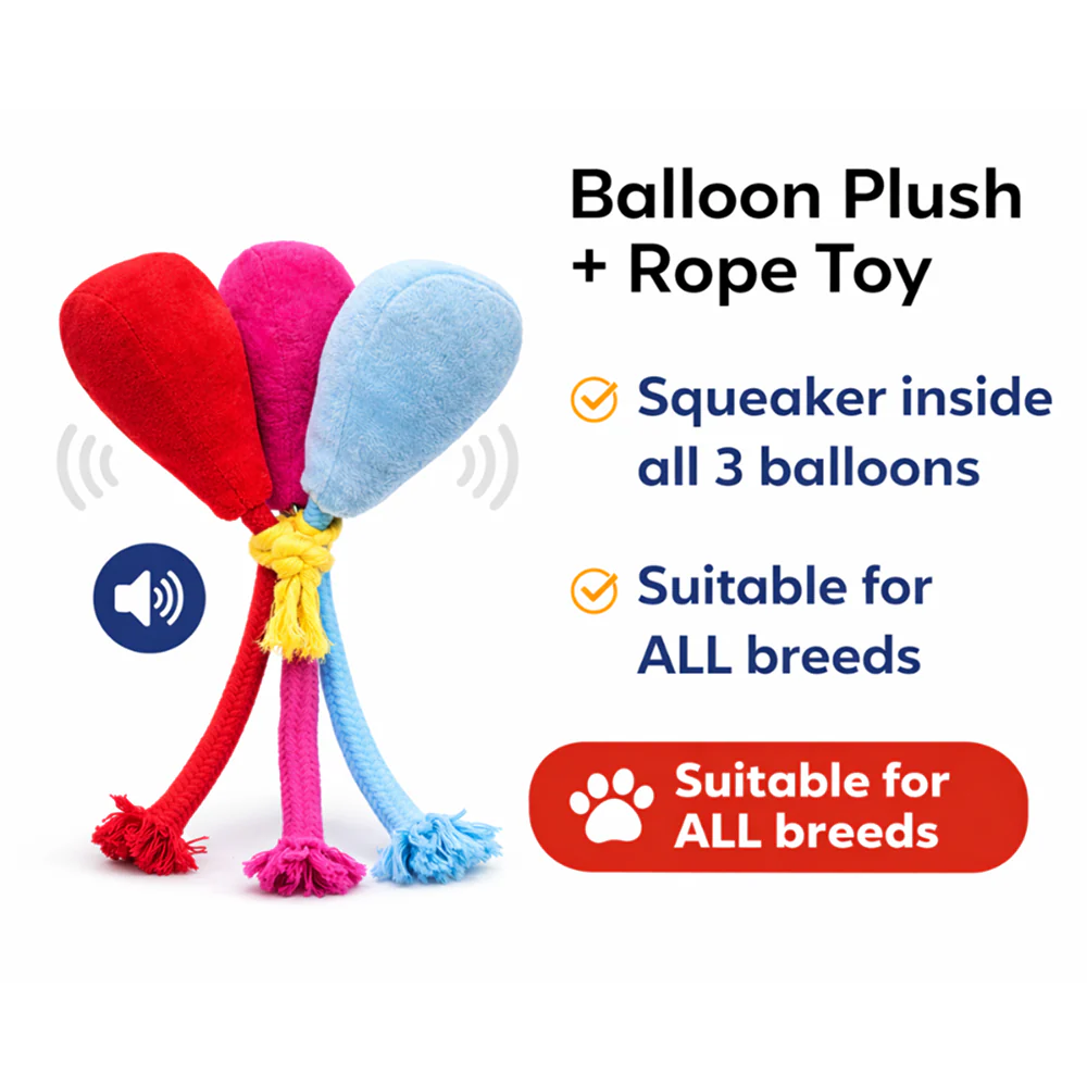 Pawgypets Balloon Plush with Rope Toy for Dogs - Image 5