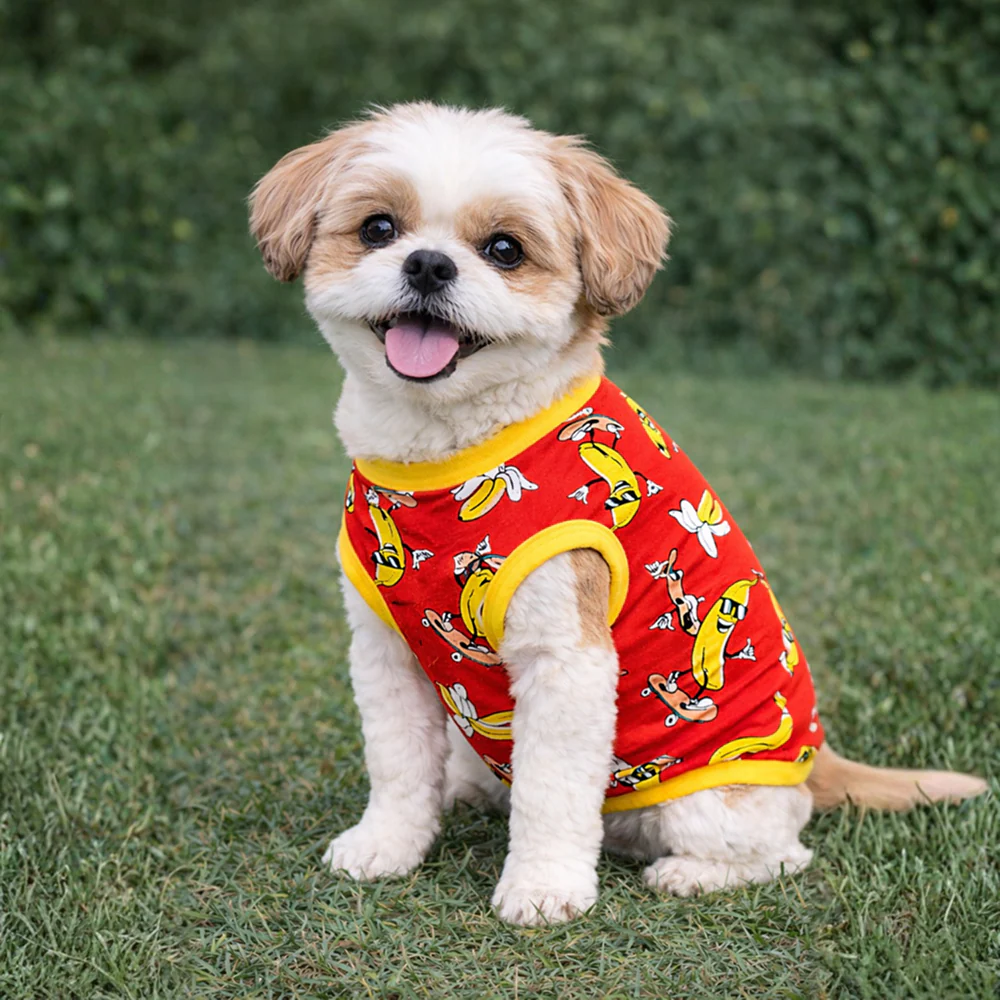Pawgypets Banana Tshirt for Dogs (Red) - Image 3