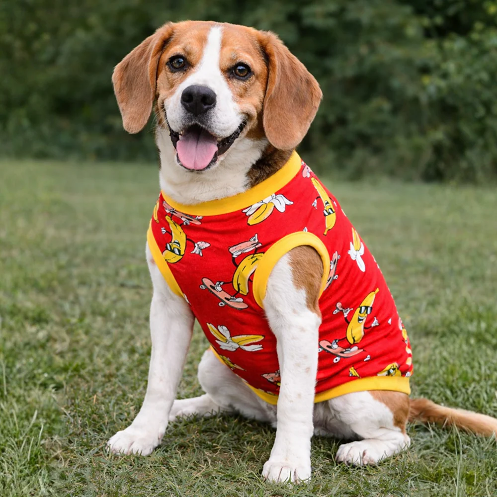 Pawgypets Banana Tshirt for Dogs (Red) - Image 4