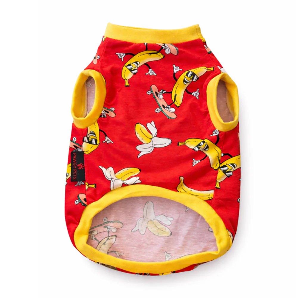 Pawgypets Banana Tshirt for Dogs (Red) - Image 6