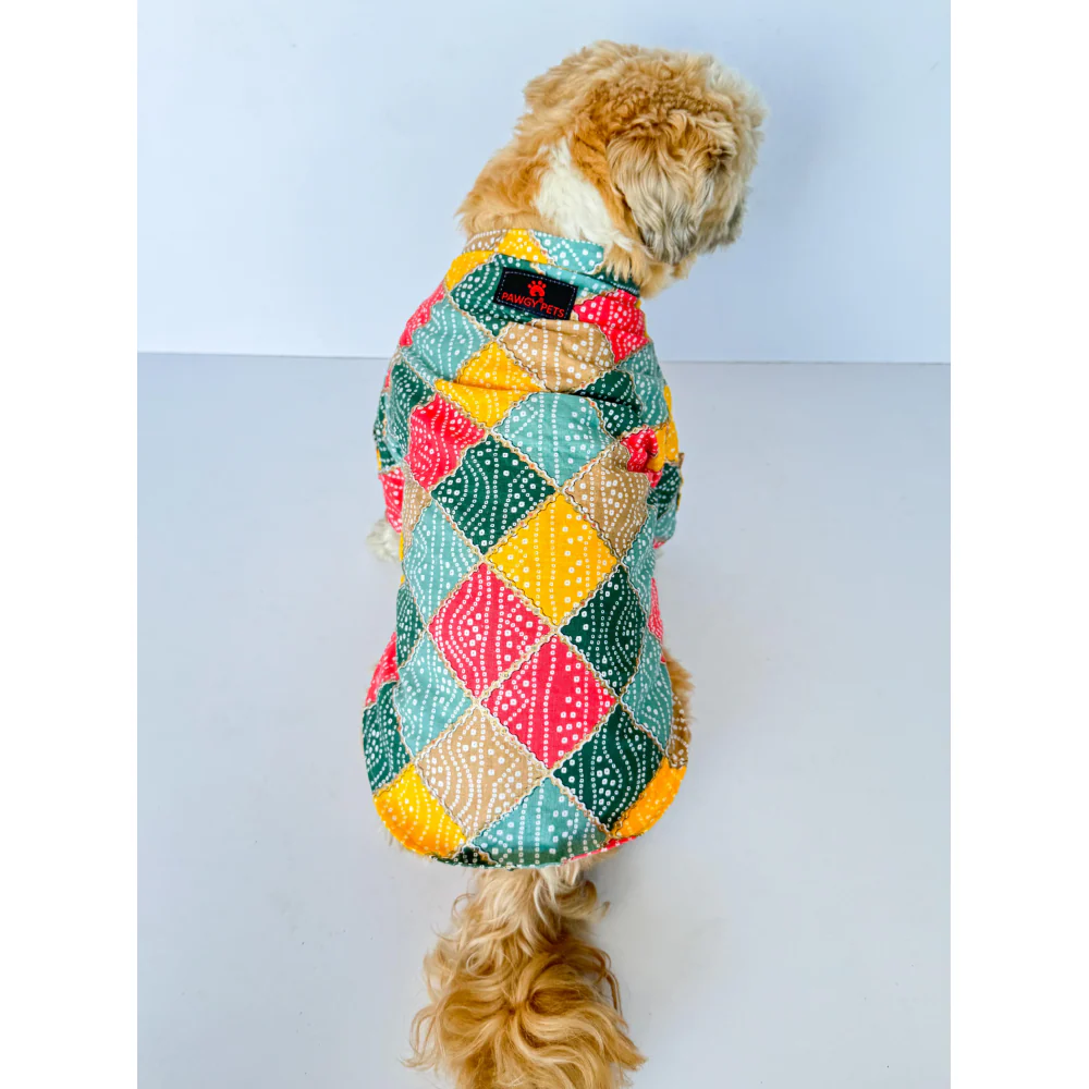 Pawgypets Bandani Kurta for Dogs and Cats (Multi Color) - Image 3